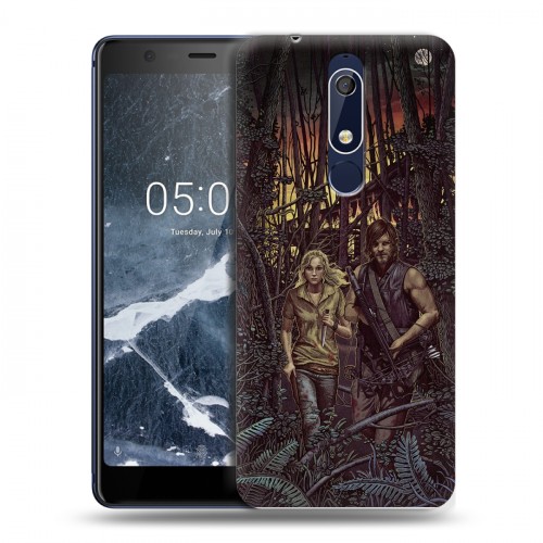 Дизайнерский пластиковый чехол для Nokia 5.1 Ходячие Мертвецы