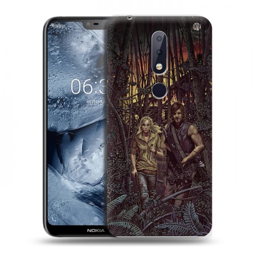 Дизайнерский пластиковый чехол для Nokia 6.1 Plus Ходячие Мертвецы