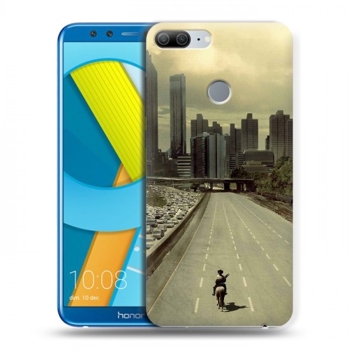 Дизайнерский пластиковый чехол для Huawei Honor 9 Lite Ходячие Мертвецы