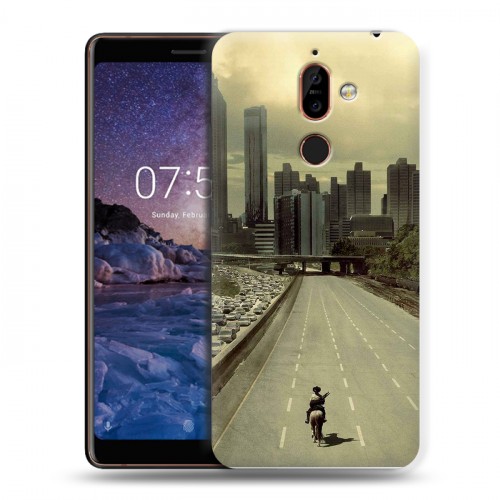 Дизайнерский пластиковый чехол для Nokia 7 Plus Ходячие Мертвецы