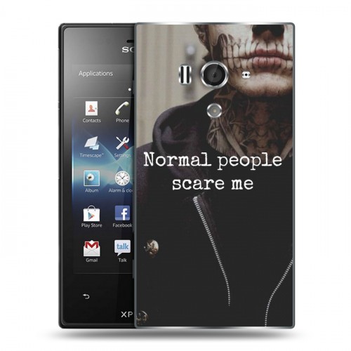 Дизайнерский пластиковый чехол для Sony Xperia acro S Американская История Ужасов