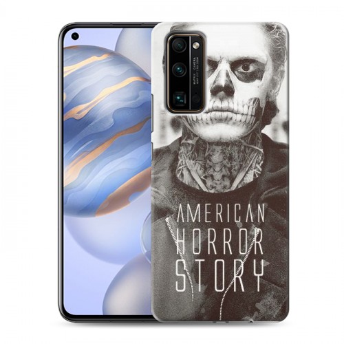 Дизайнерский силиконовый с усиленными углами чехол для Huawei Honor 30 Американская История Ужасов