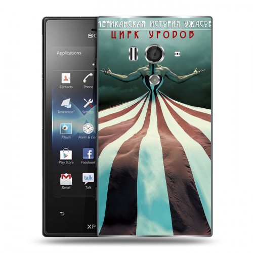 Дизайнерский пластиковый чехол для Sony Xperia acro S Американская История Ужасов