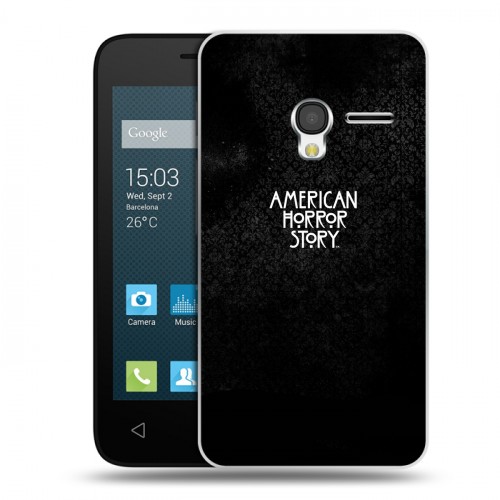 Дизайнерский пластиковый чехол для Alcatel One Touch Pixi 3 (4.0) Американская История Ужасов
