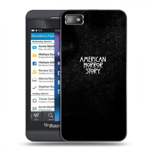 Дизайнерский пластиковый чехол для BlackBerry Z10 Американская История Ужасов