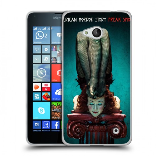 Дизайнерский пластиковый чехол для Microsoft Lumia 640 Американская История Ужасов
