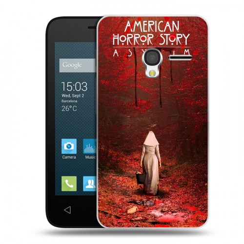 Дизайнерский пластиковый чехол для Alcatel One Touch Pixi 3 (4.0) Американская История Ужасов