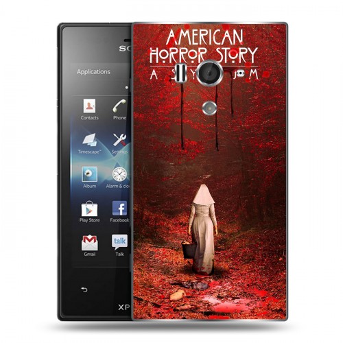 Дизайнерский пластиковый чехол для Sony Xperia acro S Американская История Ужасов