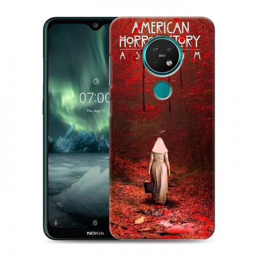 Дизайнерский силиконовый с усиленными углами чехол для Nokia 7.2 Американская История Ужасов