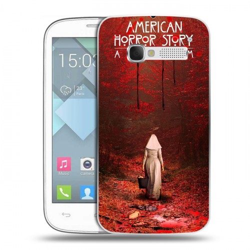 Дизайнерский пластиковый чехол для Alcatel One Touch Pop C5 Американская История Ужасов