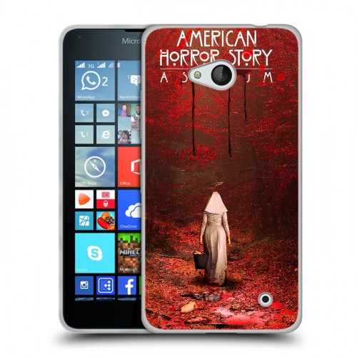 Дизайнерский пластиковый чехол для Microsoft Lumia 640 Американская История Ужасов