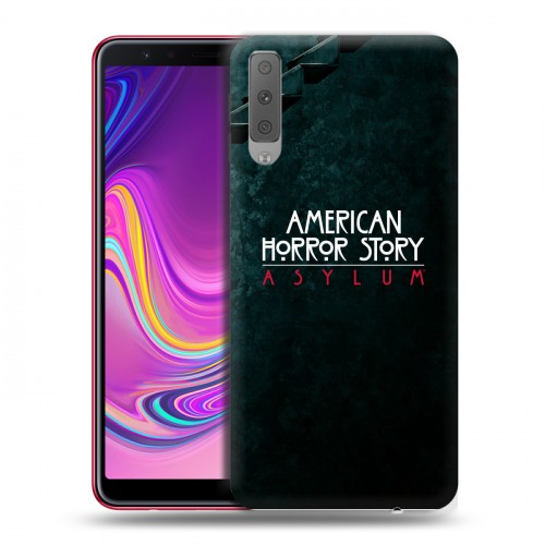 Дизайнерский силиконовый с усиленными углами чехол для Samsung Galaxy A7 (2018) Американская История Ужасов