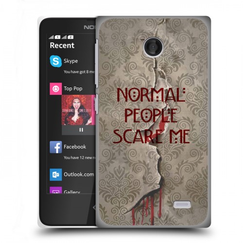 Дизайнерский пластиковый чехол для Nokia X Американская История Ужасов