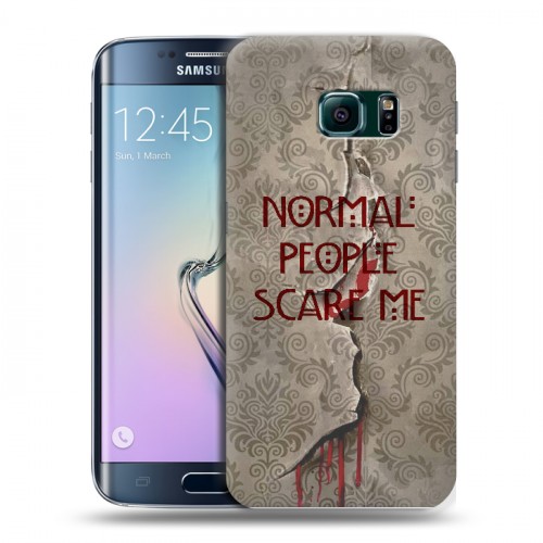 Дизайнерский пластиковый чехол для Samsung Galaxy S6 Edge Американская История Ужасов