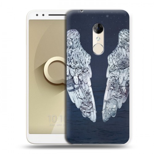 Дизайнерский пластиковый чехол для Alcatel 3 Coldplay