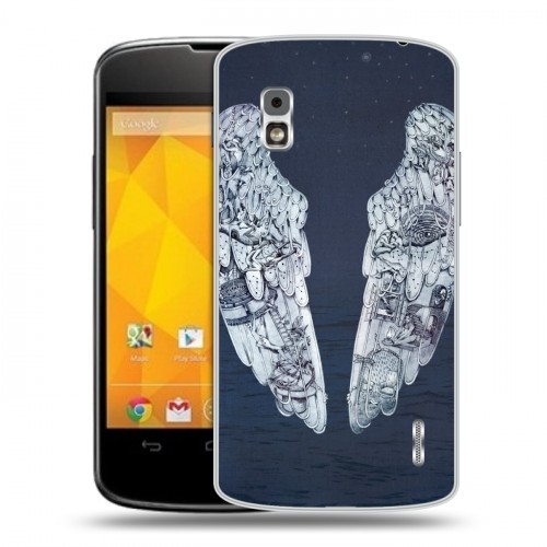 Дизайнерский пластиковый чехол для LG Google Nexus 4 Coldplay