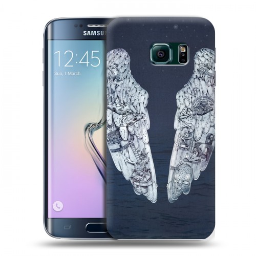 Дизайнерский пластиковый чехол для Samsung Galaxy S6 Edge Coldplay