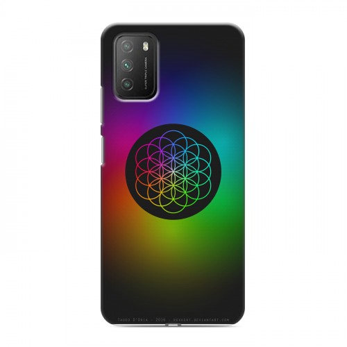 Дизайнерский пластиковый чехол для Xiaomi Poco M3 Coldplay