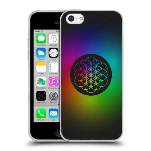 Дизайнерский пластиковый чехол для Iphone 5c Coldplay