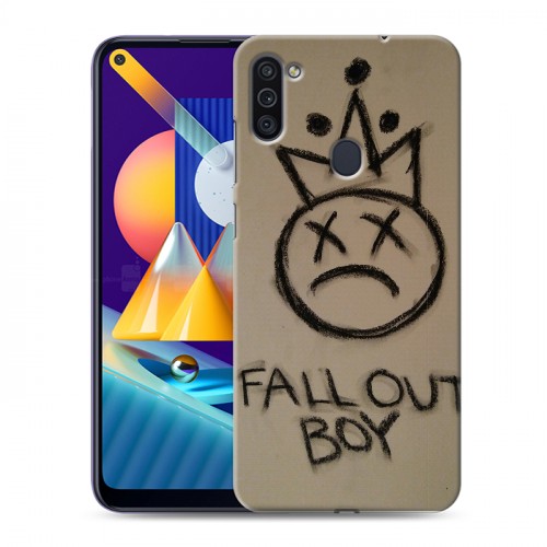 Дизайнерский пластиковый чехол для Samsung Galaxy M11 Fall Out Boy