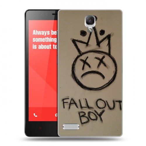 Дизайнерский силиконовый чехол для Xiaomi RedMi Note Fall Out Boy