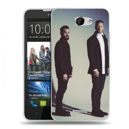 Дизайнерский пластиковый чехол для HTC Desire 516 Imagine Dragons