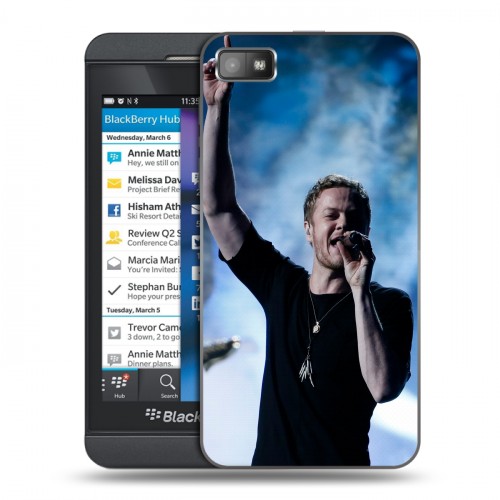 Дизайнерский пластиковый чехол для BlackBerry Z10 Imagine Dragons