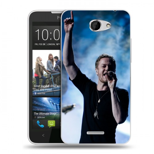 Дизайнерский пластиковый чехол для HTC Desire 516 Imagine Dragons