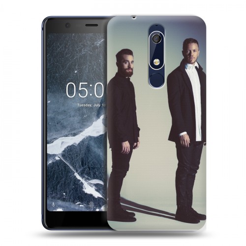 Дизайнерский пластиковый чехол для Nokia 5.1 Imagine Dragons