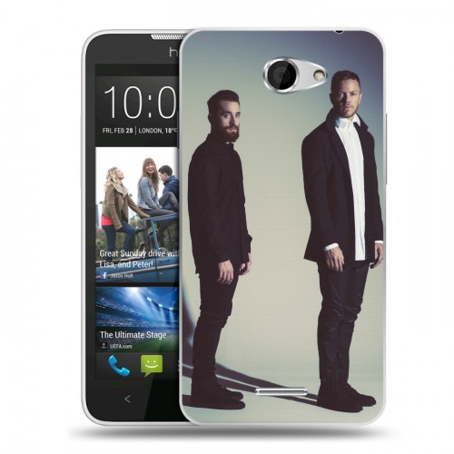 Дизайнерский пластиковый чехол для HTC Desire 516 Imagine Dragons