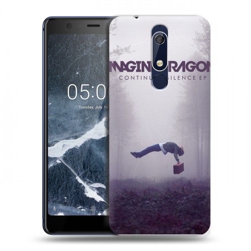 Дизайнерский пластиковый чехол для Nokia 5.1 Imagine Dragons