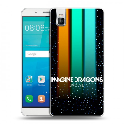 Дизайнерский пластиковый чехол для Huawei ShotX Imagine Dragons