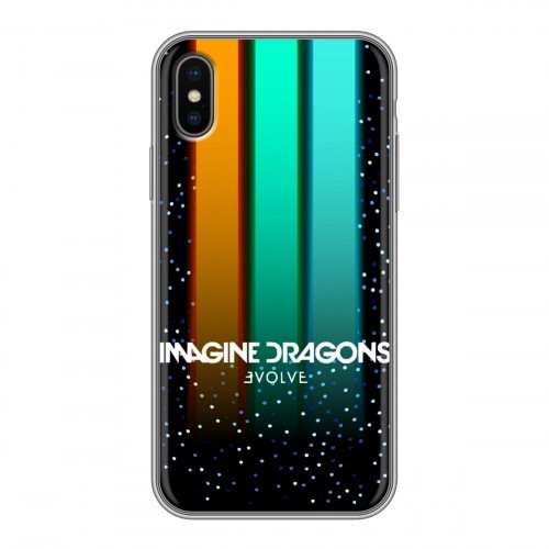 Дизайнерский силиконовый чехол для Iphone x10 Imagine Dragons