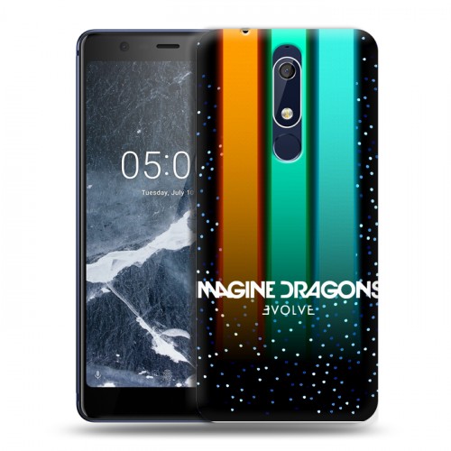 Дизайнерский пластиковый чехол для Nokia 5.1 Imagine Dragons