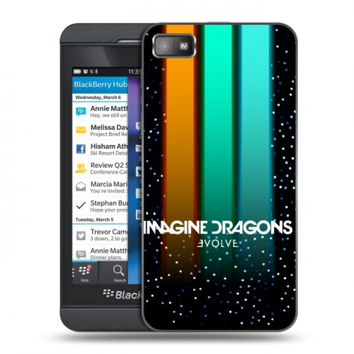 Дизайнерский пластиковый чехол для BlackBerry Z10 Imagine Dragons