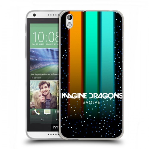 Дизайнерский пластиковый чехол для HTC Desire 816 Imagine Dragons