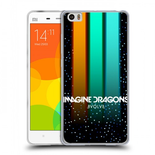 Дизайнерский силиконовый чехол для Xiaomi Mi Note Imagine Dragons