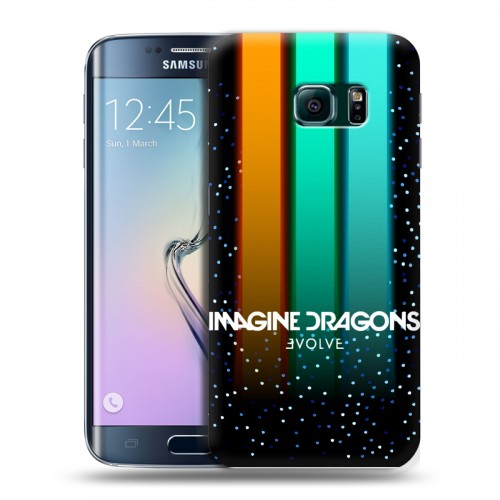 Дизайнерский пластиковый чехол для Samsung Galaxy S6 Edge Imagine Dragons