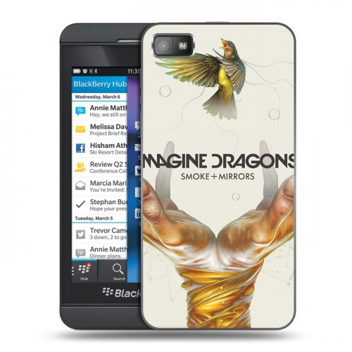 Дизайнерский пластиковый чехол для BlackBerry Z10 Imagine Dragons