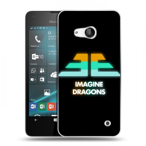 Дизайнерский пластиковый чехол для Microsoft Lumia 550 Imagine Dragons