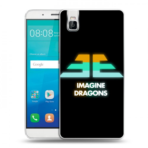 Дизайнерский пластиковый чехол для Huawei ShotX Imagine Dragons