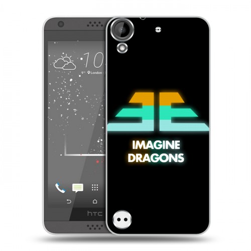 Дизайнерский пластиковый чехол для HTC Desire 530 Imagine Dragons