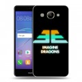 Дизайнерский пластиковый чехол для Huawei Y3 (2017) Imagine Dragons