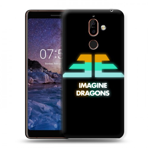 Дизайнерский пластиковый чехол для Nokia 7 Plus Imagine Dragons