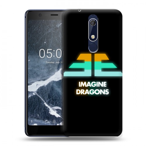 Дизайнерский пластиковый чехол для Nokia 5.1 Imagine Dragons