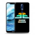 Дизайнерский пластиковый чехол для Nokia 5.1 Plus Imagine Dragons