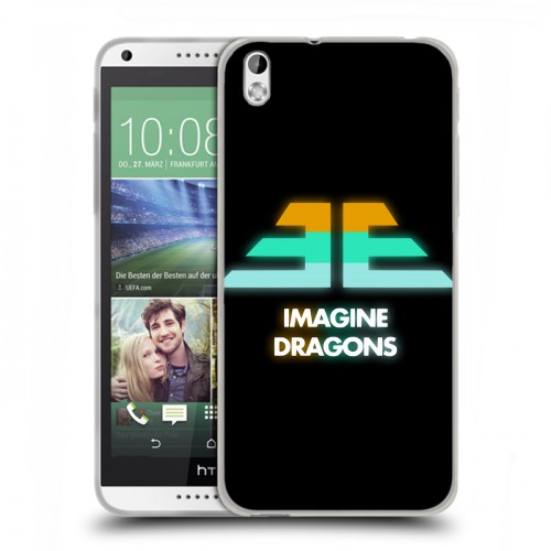 Дизайнерский пластиковый чехол для HTC Desire 816 Imagine Dragons