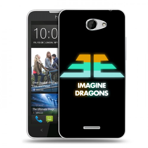 Дизайнерский пластиковый чехол для HTC Desire 516 Imagine Dragons