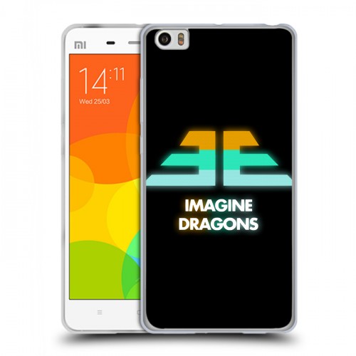 Дизайнерский силиконовый чехол для Xiaomi Mi Note Imagine Dragons