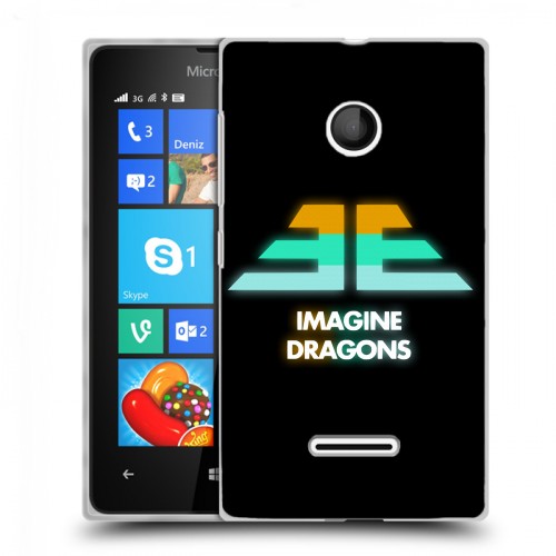 Дизайнерский пластиковый чехол для Microsoft Lumia 435 Imagine Dragons